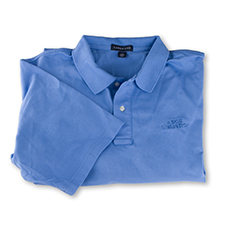 Men's Short Sleeve ASCO Numatics Polo Shirt True Blue *DISCONTINUED - Limited Quantities*